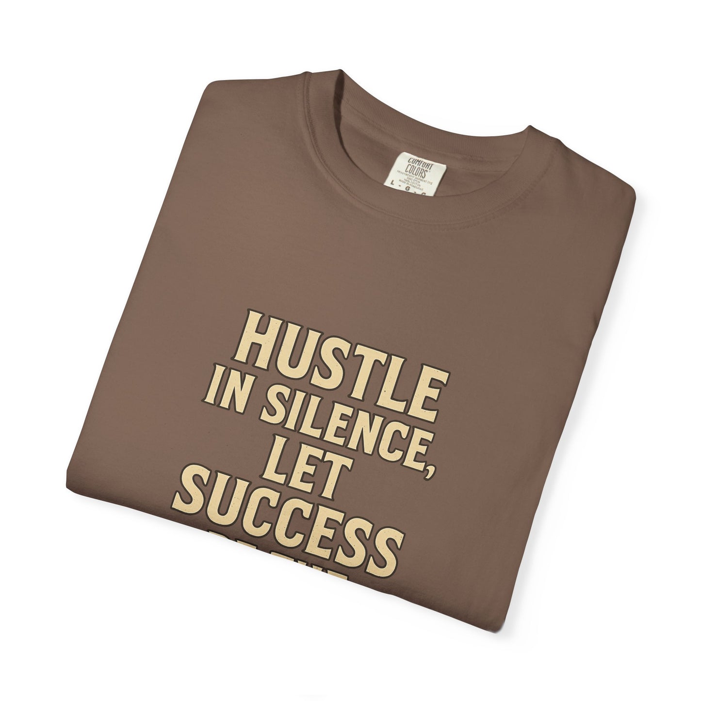 Unisex Motivational T-Shirt - Hustle in Silence, Let Success Be the Noise, Inspirational Apparel, Gift for Entrepreneurs, Casual Wear, [...]