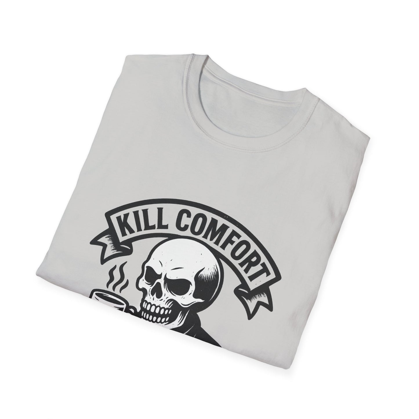 Skeleton Coffee Unisex T-Shirt | Funny Gift, Casual Wear, Dark Humor, Coffee Lover, Graphic Tee