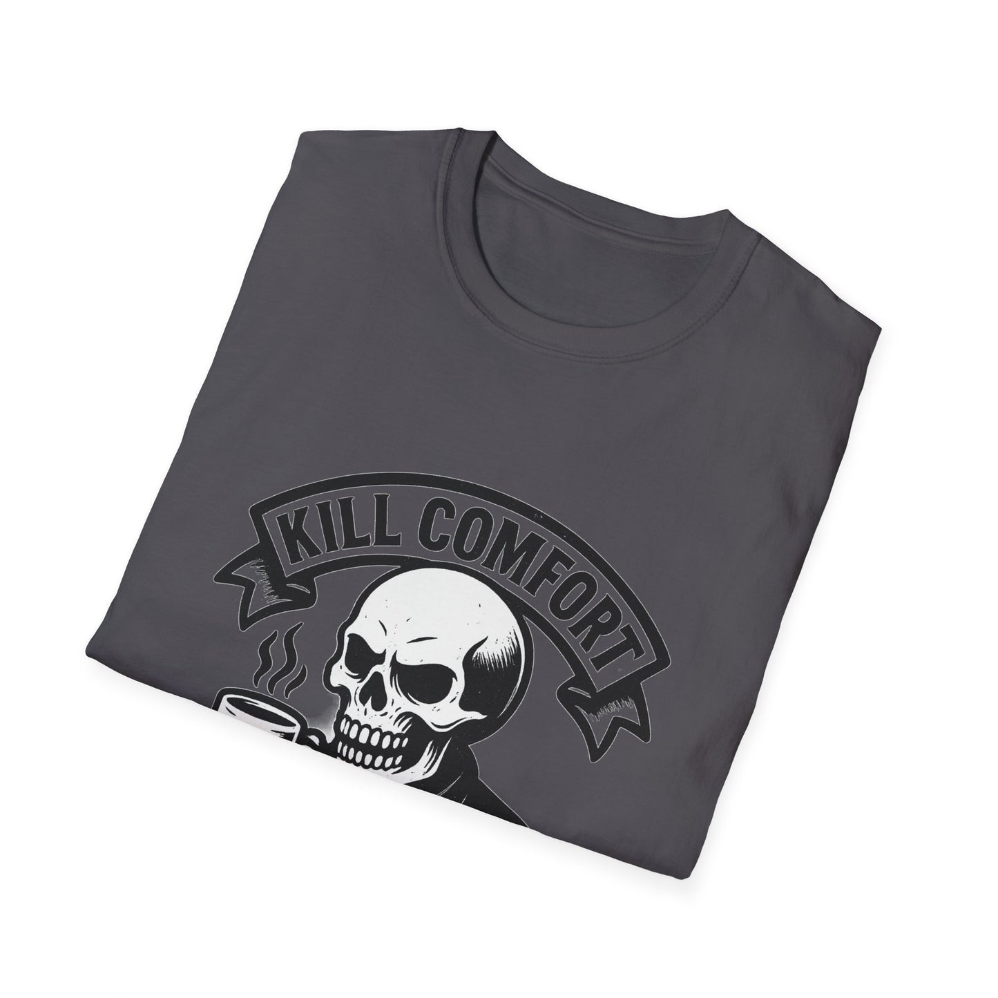 Skeleton Coffee Unisex T-Shirt | Funny Gift, Casual Wear, Dark Humor, Coffee Lover, Graphic Tee