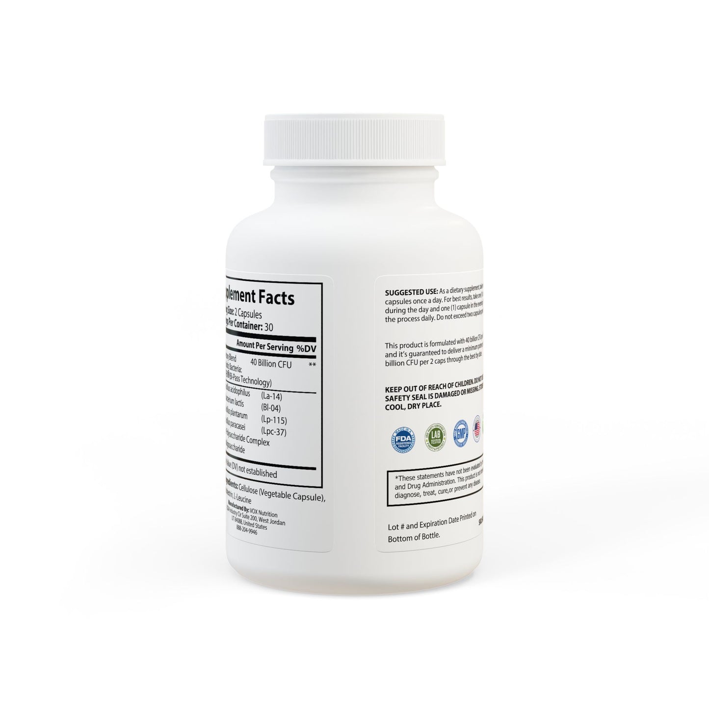 Probiotics Supplement (60 Capsules) Titan Essentials
