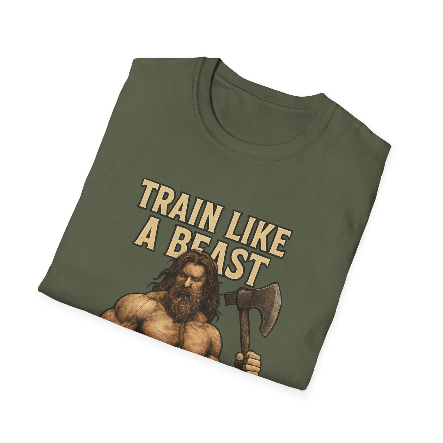 Train Like a Beast Unisex T-Shirt | Fitness Motivation Tee, Gym Shirt, Gift for Workout Enthusiasts, Bodybuilding Apparel, Activewear