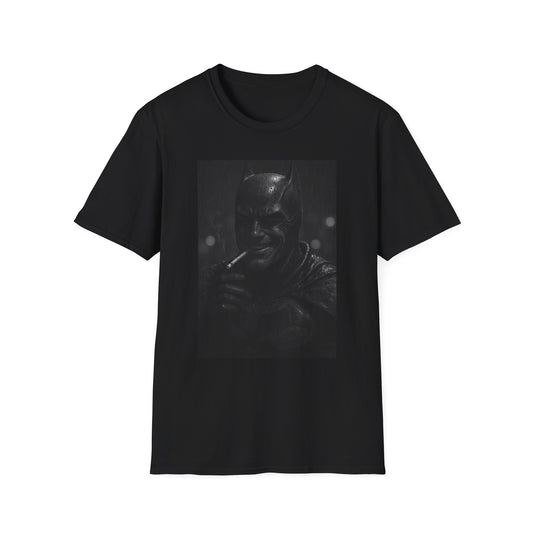 Batman Dark Vibe Graphic Tee - Unisex Softstyle T-Shirt, Perfect for Fans, Casual Wear, Gifts, Streetwear, Everyday Comfort