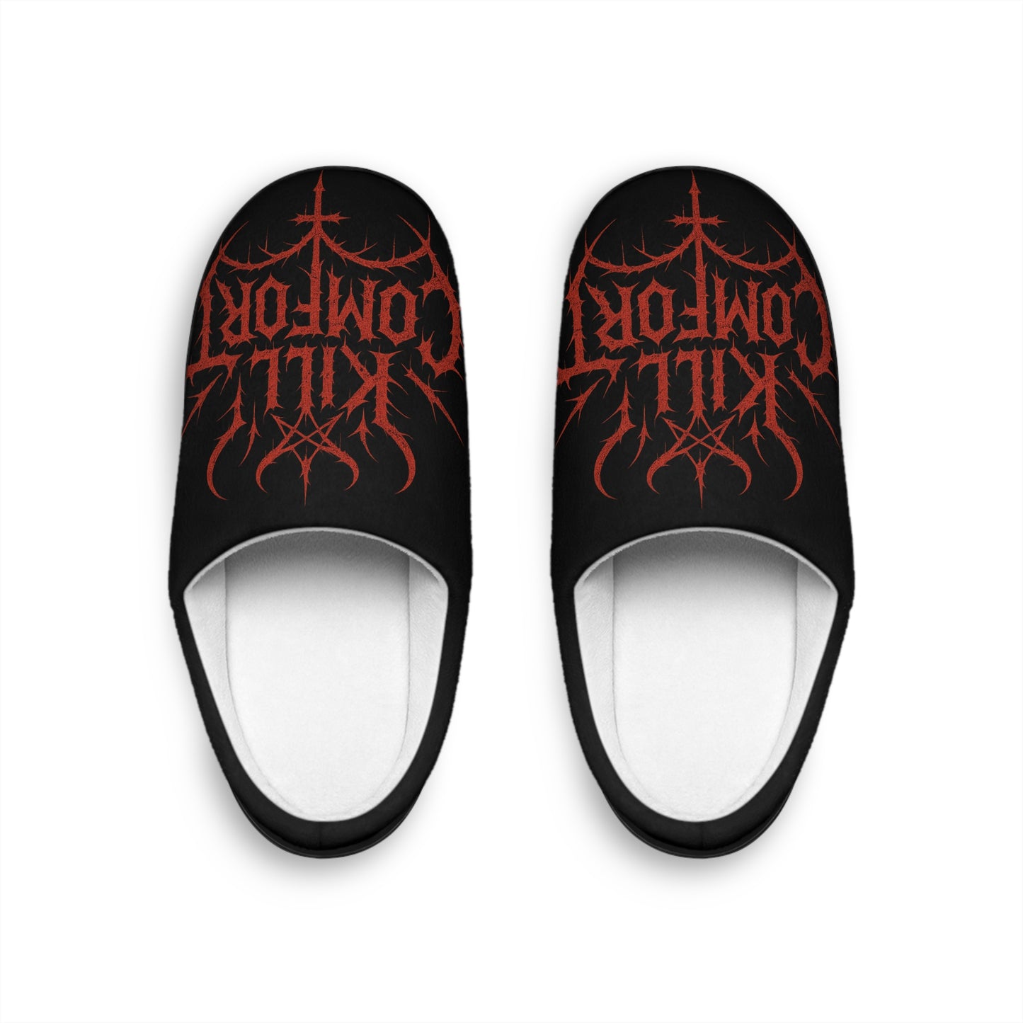 Men's Indoor Slippers with Bold Graphic, Cozy Slip-Ons for Home, Perfect Gift for Him, Unique House Shoes, Relaxation Essentials