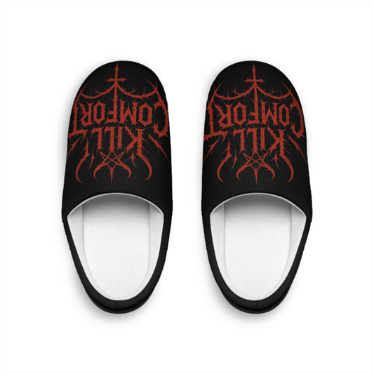 Men's Indoor Slippers with Bold Graphic, Cozy Slip-Ons for Home, Perfect Gift for Him, Unique House Shoes, Relaxation Essentials