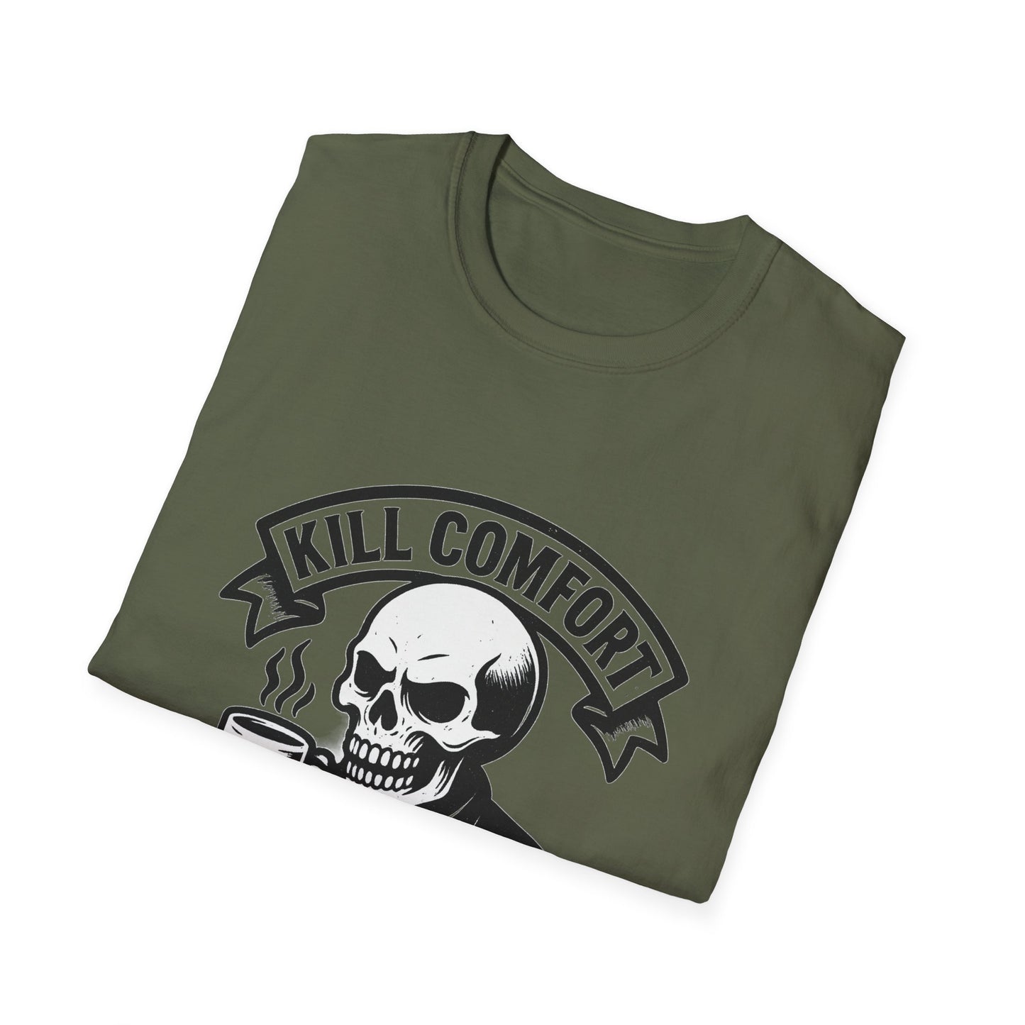Skeleton Coffee Unisex T-Shirt | Funny Gift, Casual Wear, Dark Humor, Coffee Lover, Graphic Tee