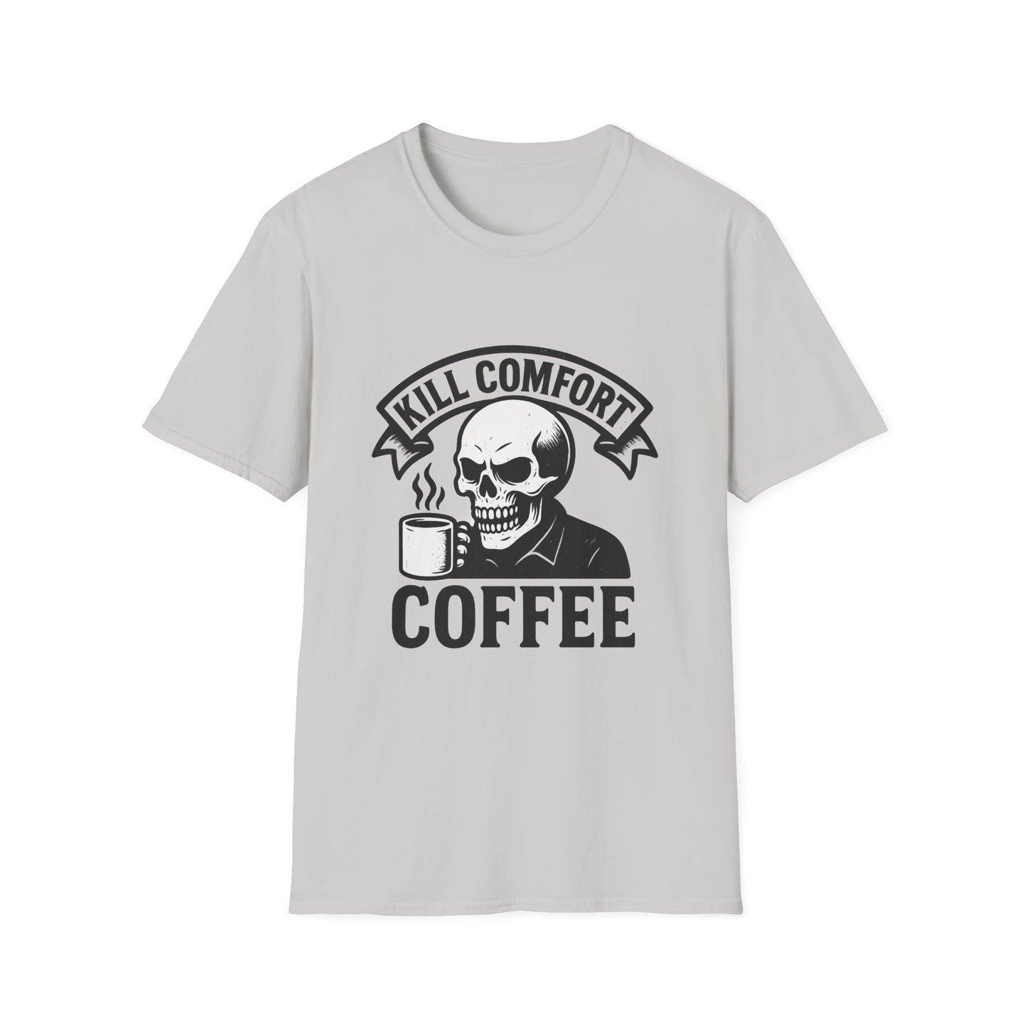 Skeleton Coffee Unisex T-Shirt | Funny Gift, Casual Wear, Dark Humor, Coffee Lover, Graphic Tee