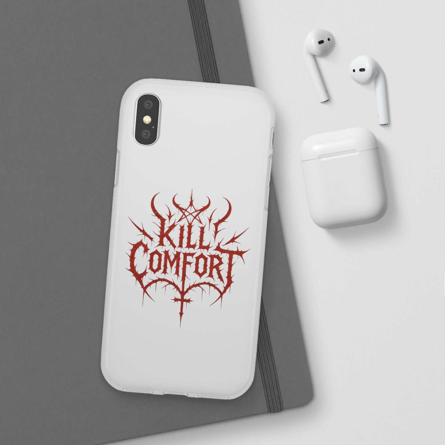 Edgy Flexi Cases for Tough Love | Gothic Phone Cover, Grunge Gift, Alternative Style, Unique Design, Kill Comfort