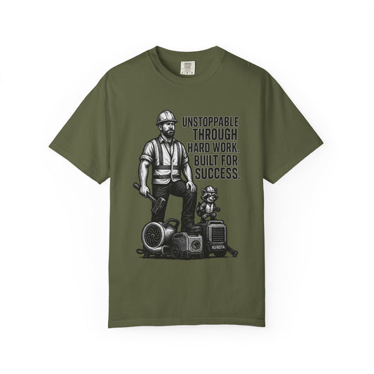 Unstoppable Hard Work T-shirt, Motivational Tee for Builders, Workwear Gift, Labor Day Apparel, Unisex Graphic Shirt