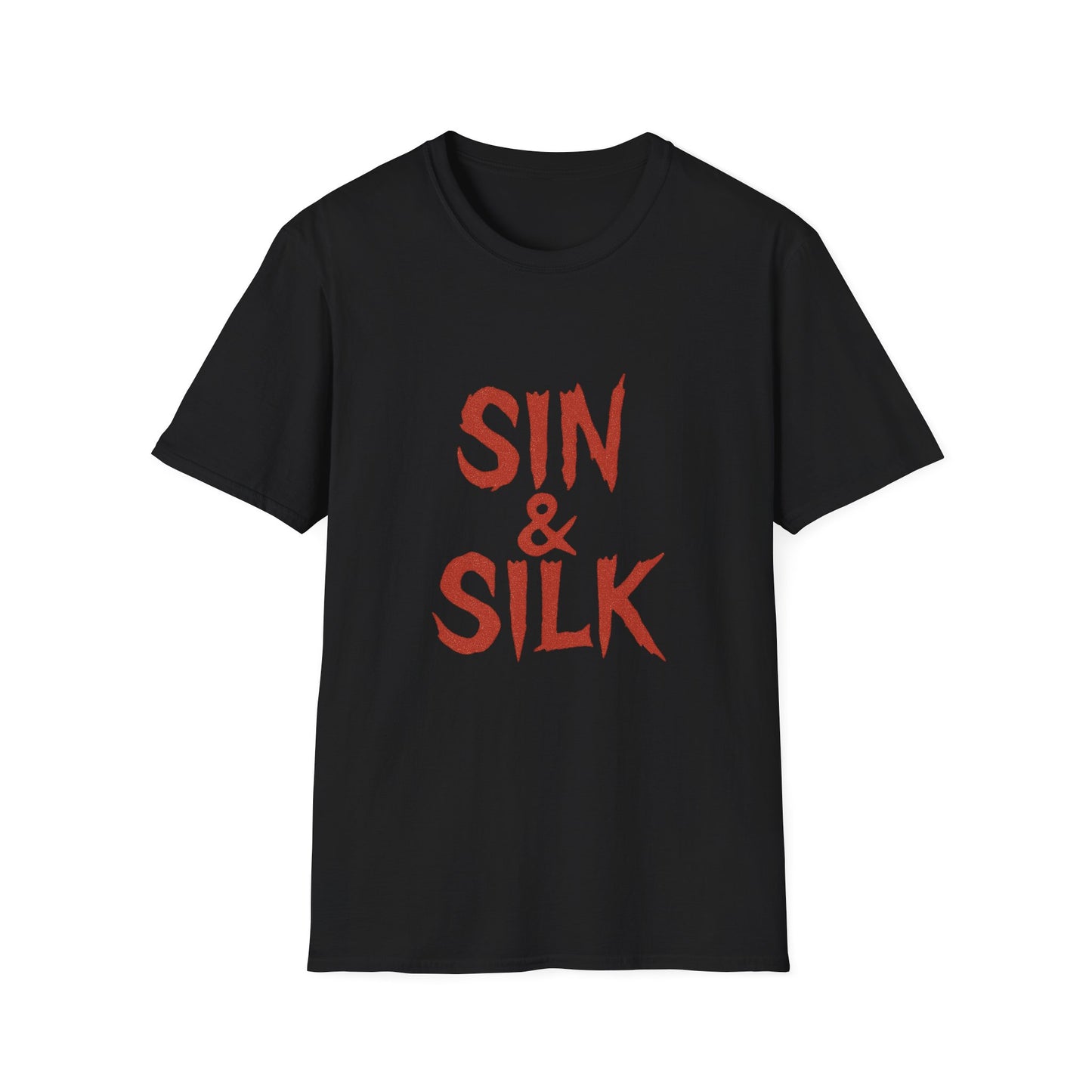 Sin & Silk Unisex Softstyle T-Shirt | Casual Graphic Tee, Trendy Urban Wear, Gift for Him/Her, Comfortable Everyday Shirt, Statement Apparel