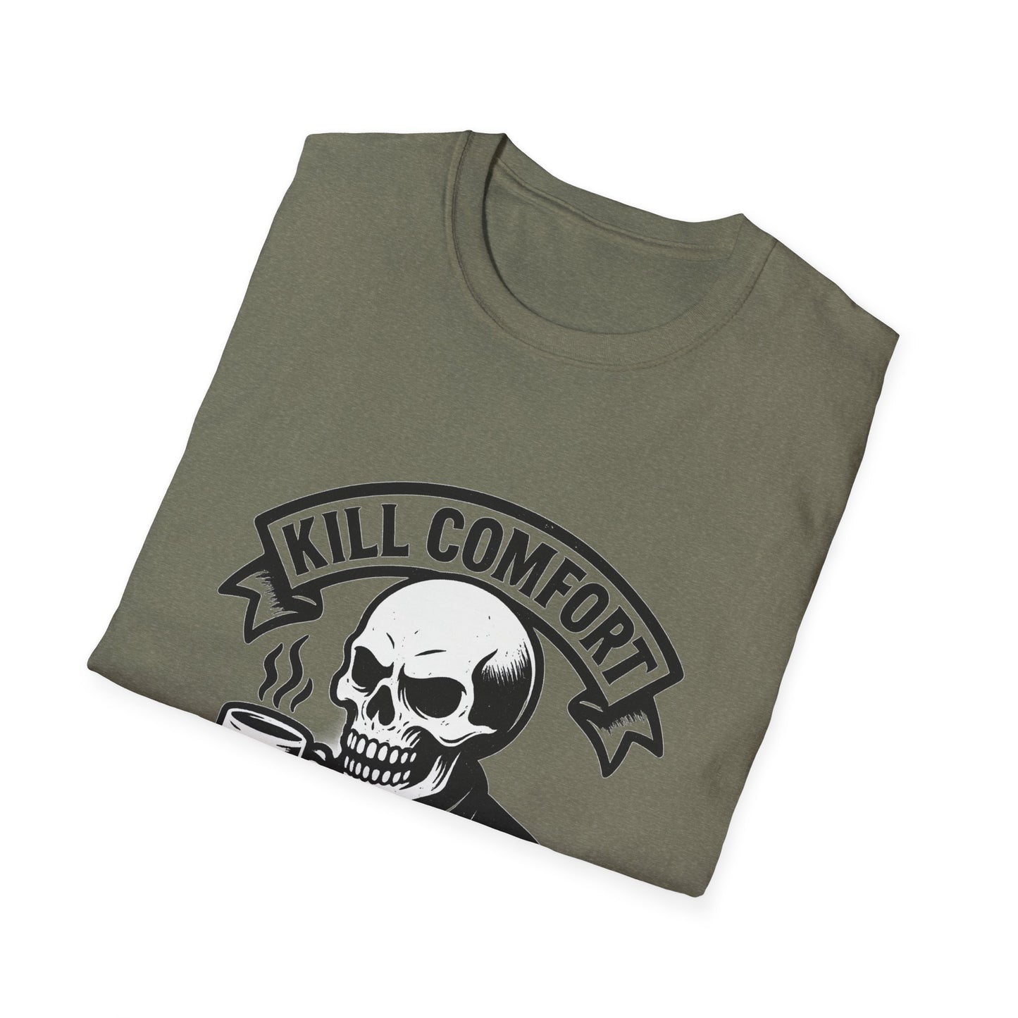 Skeleton Coffee Unisex T-Shirt | Funny Gift, Casual Wear, Dark Humor, Coffee Lover, Graphic Tee