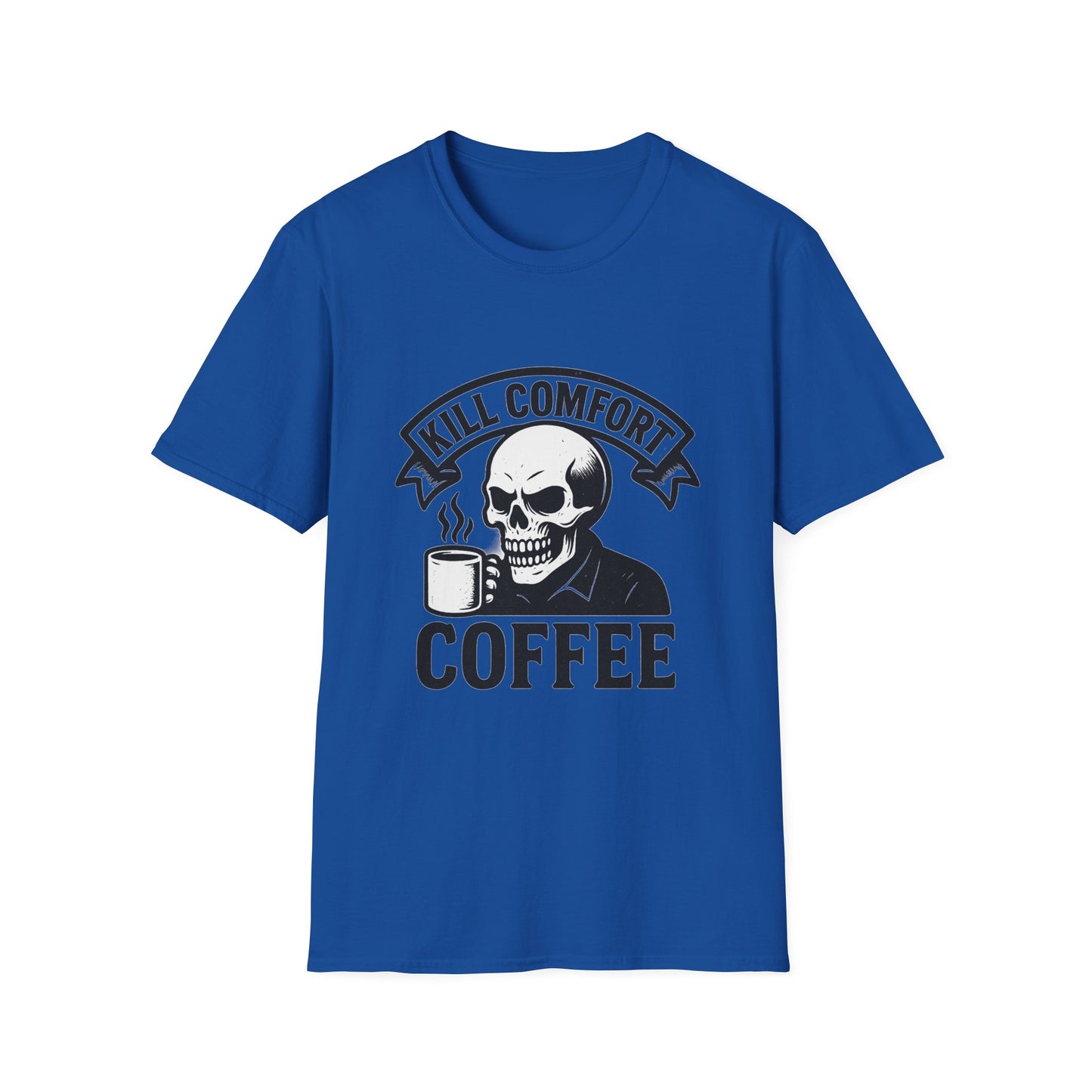 Skeleton Coffee Unisex T-Shirt | Funny Gift, Casual Wear, Dark Humor, Coffee Lover, Graphic Tee