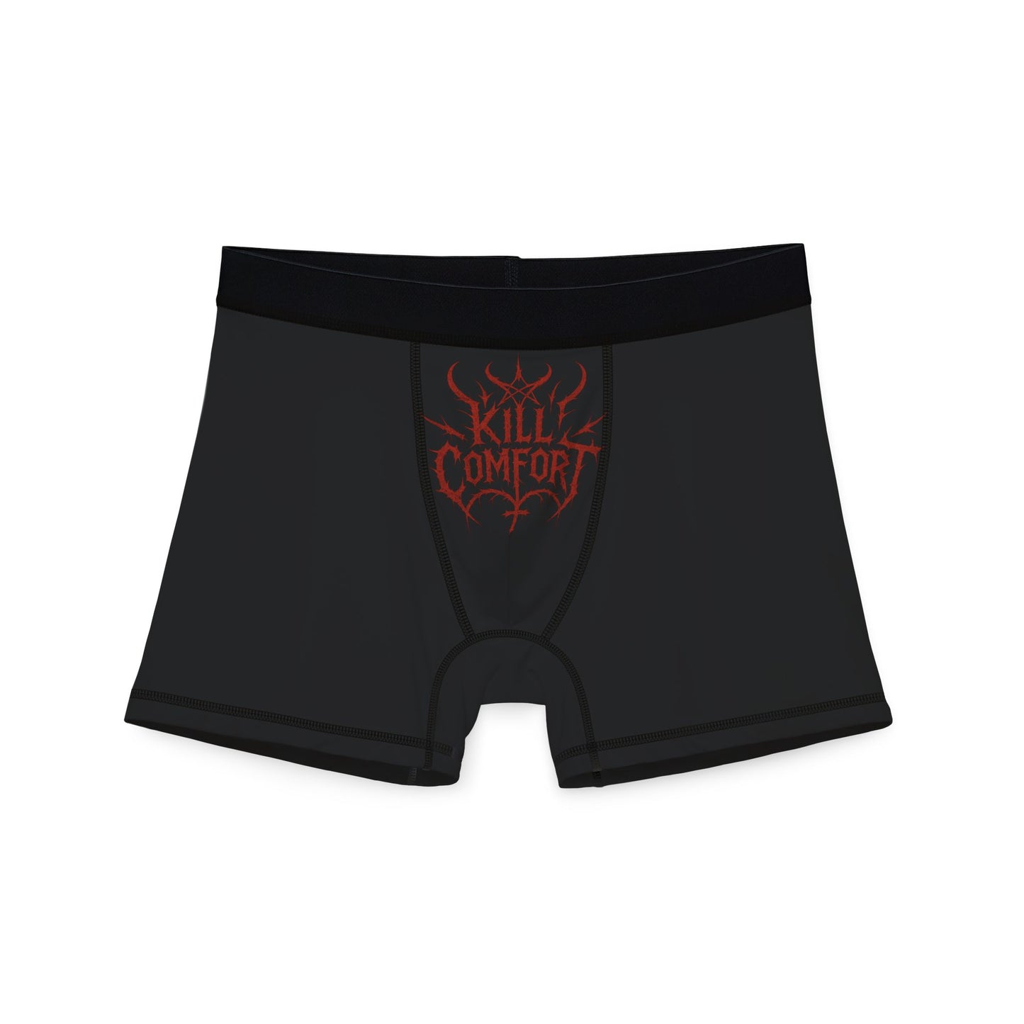 Comfortable Men's Boxers with 'Kill Comfort' Design, Unique AOP Underwear, Perfect Gift for Holidays, Everyday Wear, Stylish Boxer Briefs