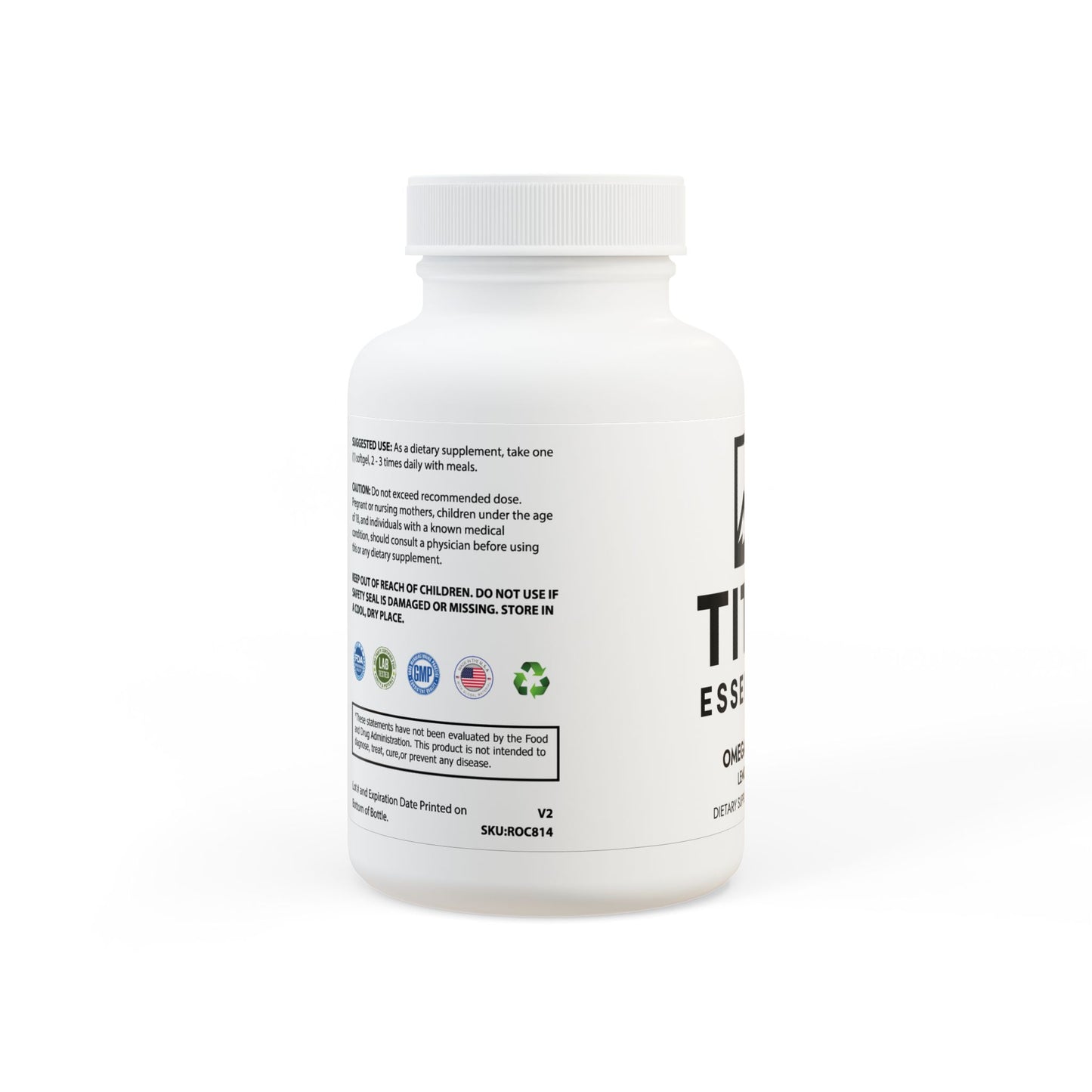 Omega 3 Fish Oil Supplement (60 Softgels) Titan Essentials