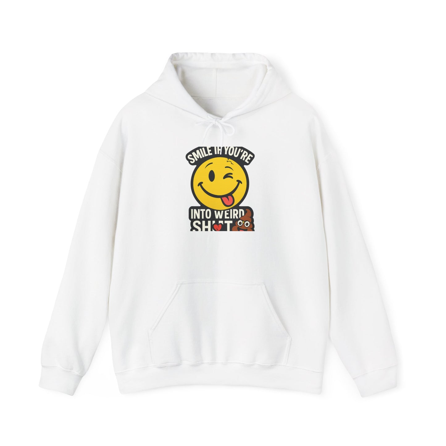 Smile if You're Into Weird Stuff Sweatshirt | Unisex Cozy Hoodie for Fun Lovers | Unique Gift for Birthdays, Holidays, or Casual Wear