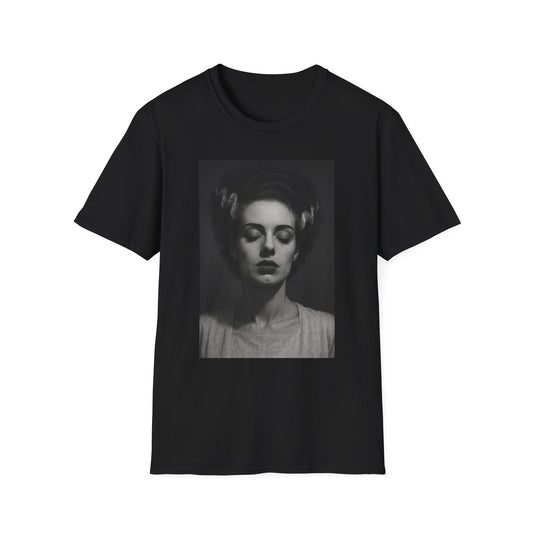 Gothic-Inspired Unisex Softstyle T-Shirt, Edgy Graphic Tee, Alternative Fashion, Casual Wear, Halloween Outfit, Unique Gift