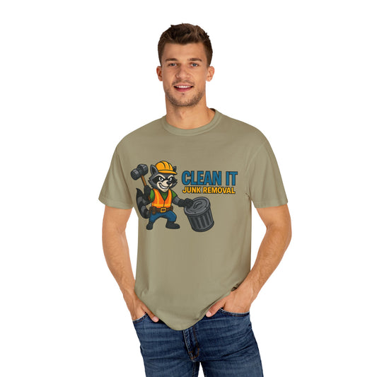Playful Junk Removal T-Shirt, Gift for Cleanliness Advocates, Green Clean Theme, Eco-Friendly Apparel, Fun Workwear, Unique Gift Idea