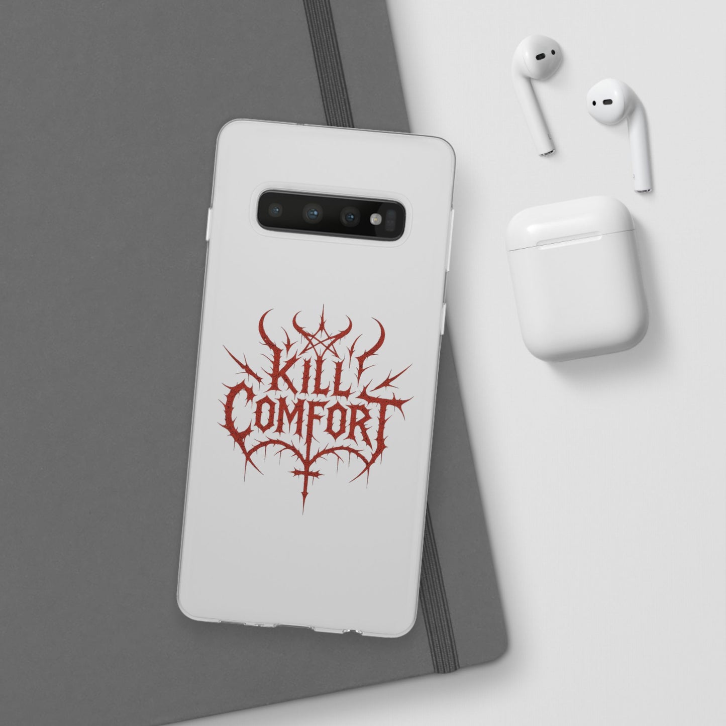 Edgy Flexi Cases for Tough Love | Gothic Phone Cover, Grunge Gift, Alternative Style, Unique Design, Kill Comfort