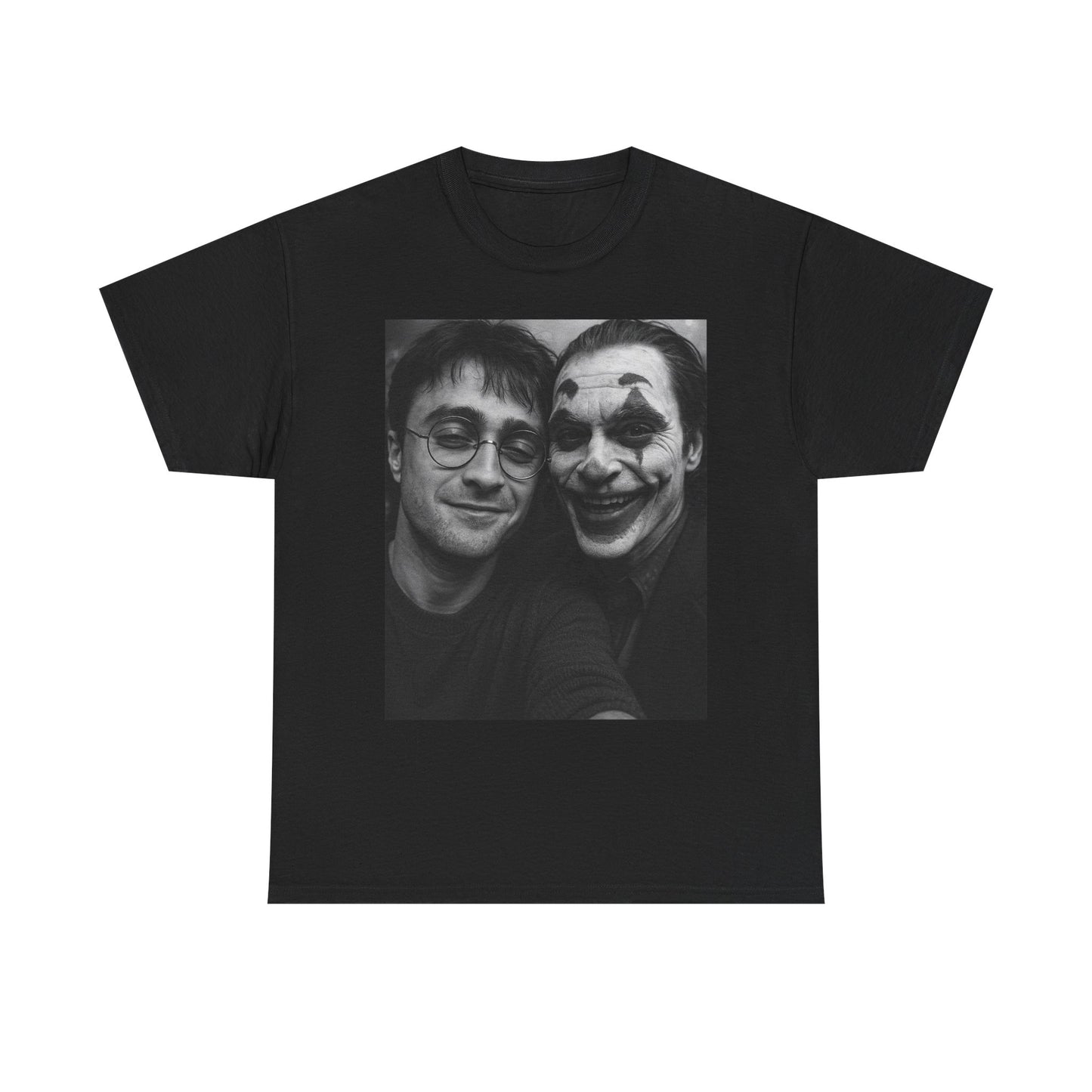 Unisex Heavy Cotton Tee with Iconic Duo Design | Perfect for Movie Lovers, Gifts for Friends, Casual Wear, Halloween, Nostalgia