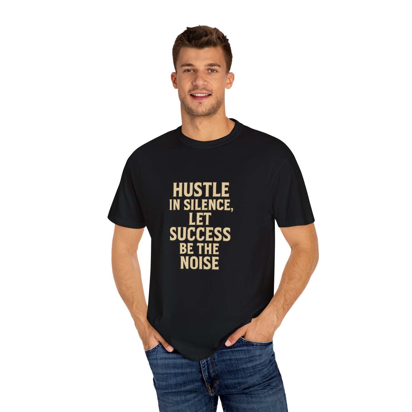 Unisex Motivational T-Shirt - Hustle in Silence, Let Success Be the Noise, Inspirational Apparel, Gift for Entrepreneurs, Casual Wear, [...]