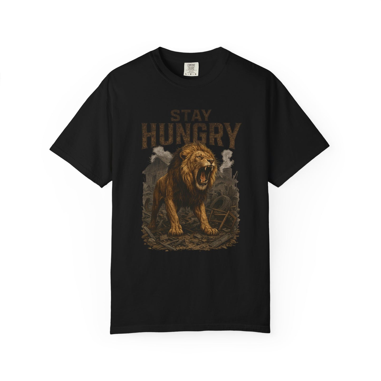 Stay Hungry Unisex Garment-Dyed T-shirt - Vintage Inspired Tee, Casual Wear, Gift for Motivated Individuals, Fitness Apparel, Graphic Tee