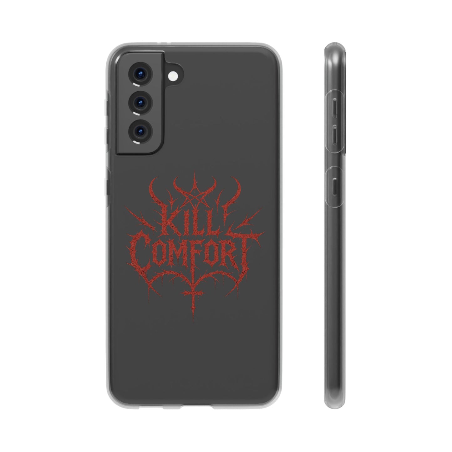 Edgy Flexi Cases for Tough Love | Gothic Phone Cover, Grunge Gift, Alternative Style, Unique Design, Kill Comfort