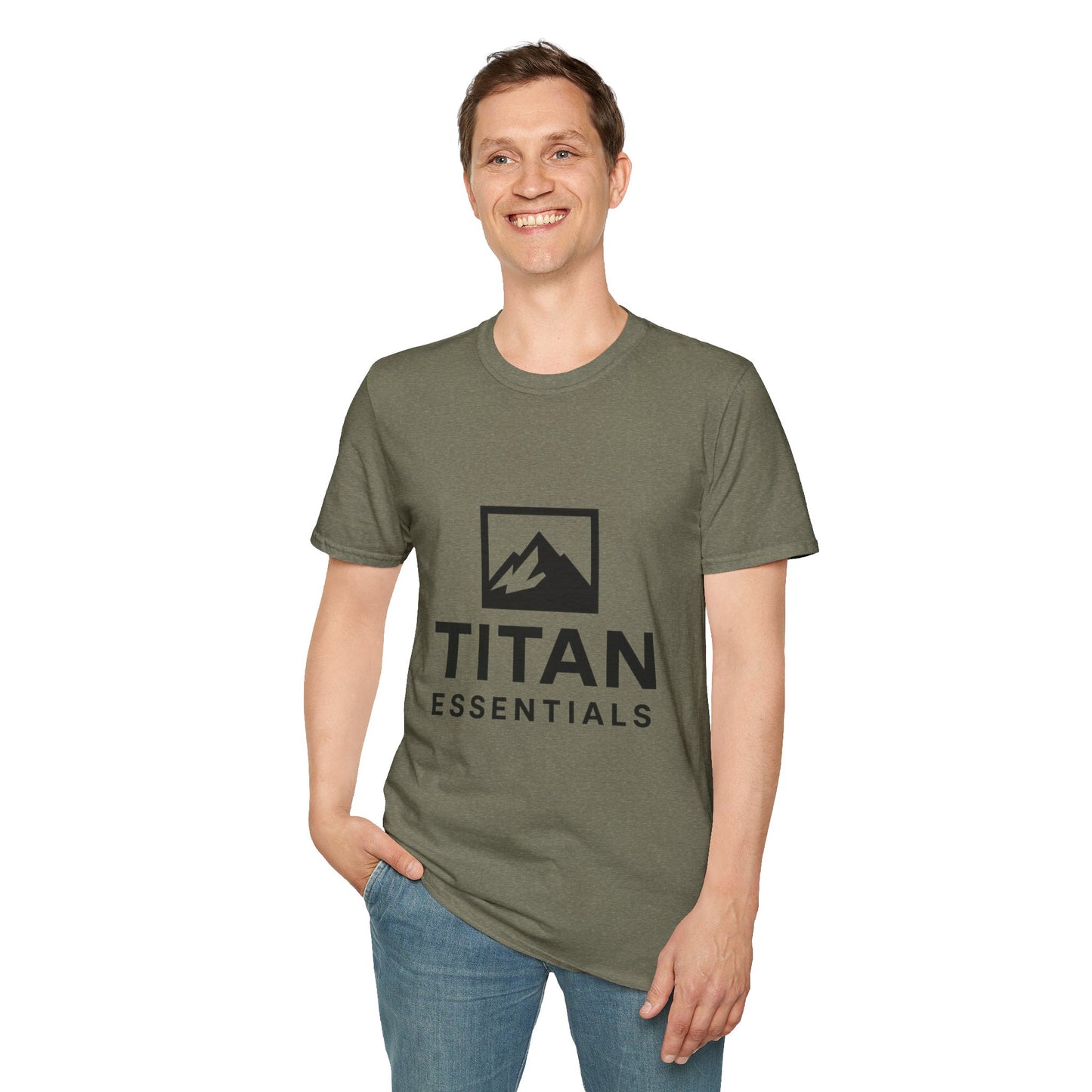 Stylish Mountain Graphic Unisex Softstyle T-Shirt | Casual Outfit, Outdoor Lovers, Gift for Him/Her, Adventure Tee, Everyday Wear