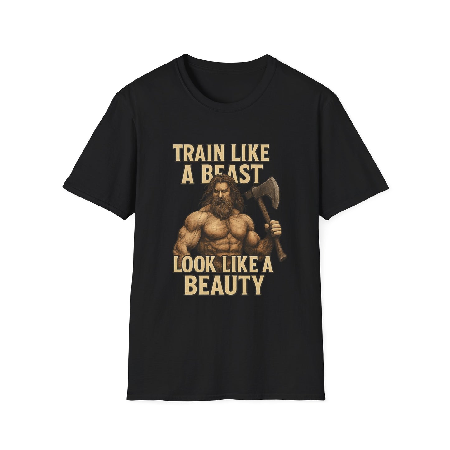 Train Like a Beast Unisex T-Shirt | Fitness Motivation Tee, Gym Shirt, Gift for Workout Enthusiasts, Bodybuilding Apparel, Activewear