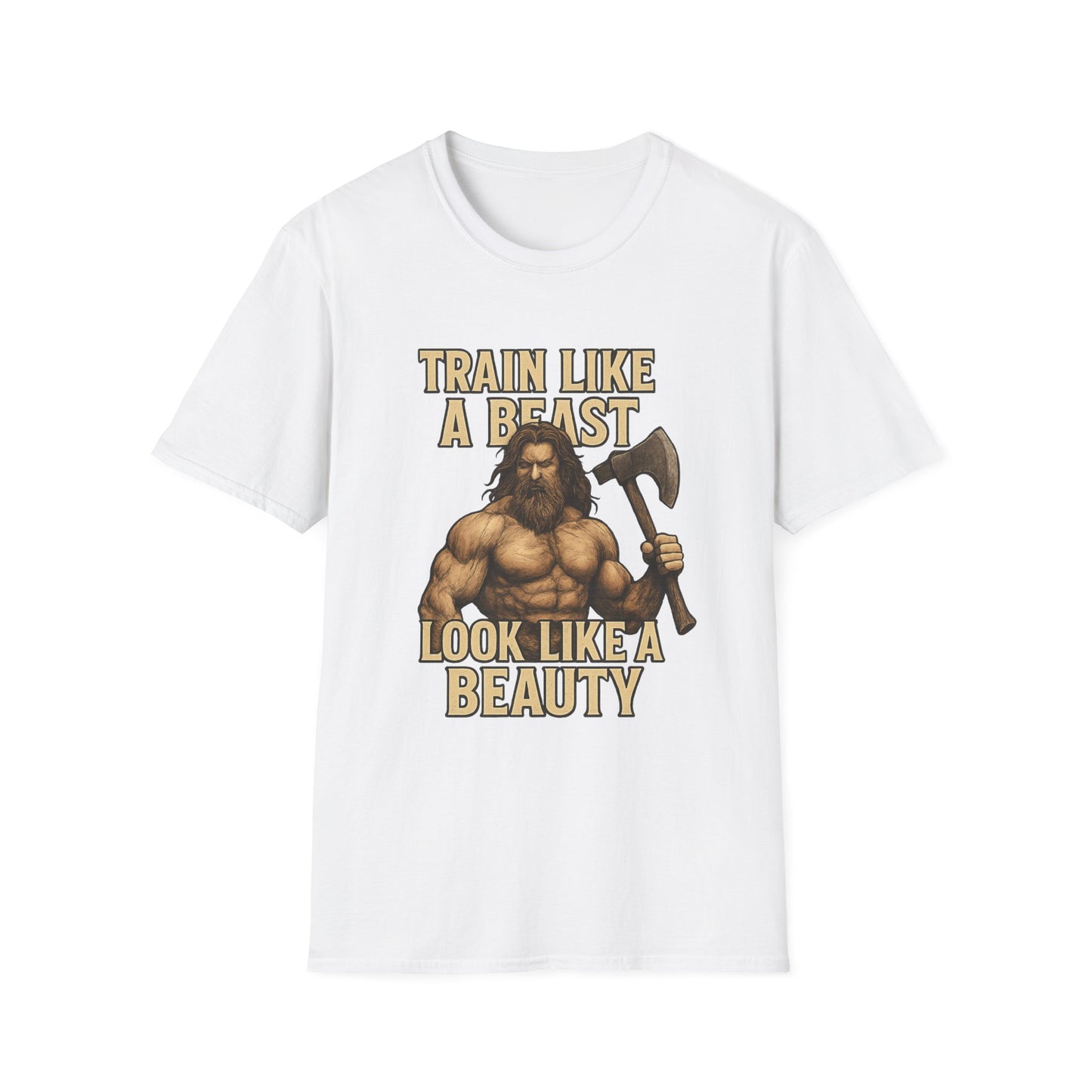 Train Like a Beast Unisex T-Shirt | Fitness Motivation Tee, Gym Shirt, Gift for Workout Enthusiasts, Bodybuilding Apparel, Activewear